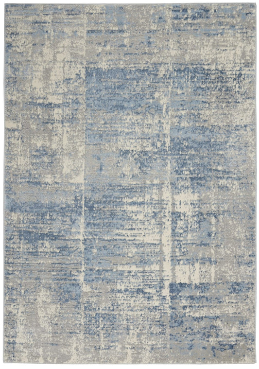 Nourison Solace SLA02 Ivory / Grey / Blue Rug - Love-Rugs alternate image