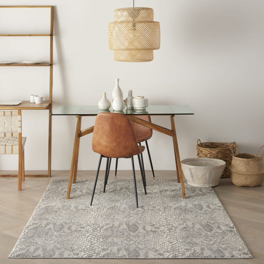 Nourison Solace SLA06 Ivory / Grey Rug - Love-Rugs alternate image