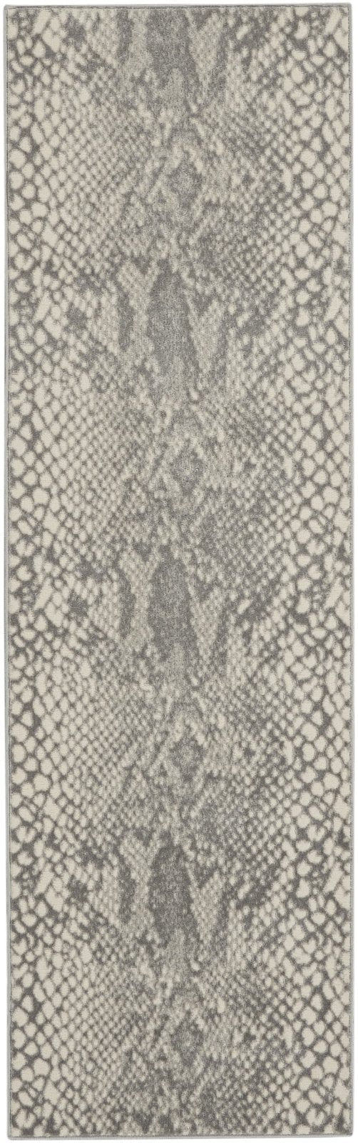 Nourison Solace SLA06 Ivory / Grey Runner Rug - Love-Rugs