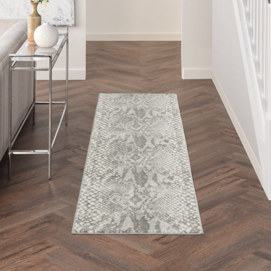 Nourison Solace SLA06 Ivory / Grey Runner Rug - Love-Rugs alternate image