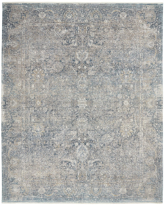 Nourison Starry Nights STN01 Cream / Blue Rug - Love-Rugs