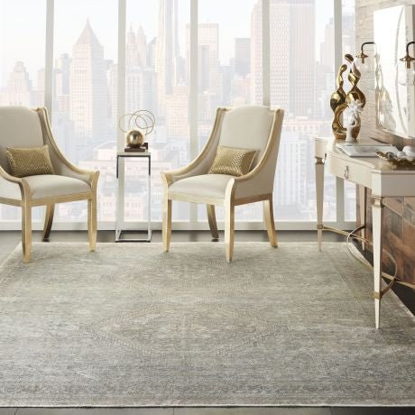 Nourison Starry Nights STN04 Cream Grey Rug - Love-Rugs alternate image