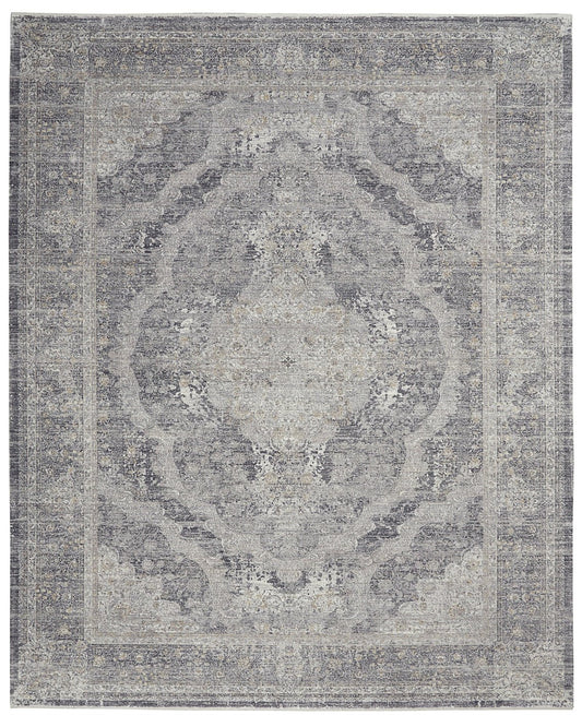 Nourison Starry Nights STN05 Charcoal / Cream Rug - Love-Rugs