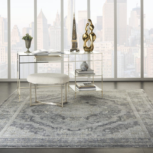 Nourison Starry Nights STN05 Charcoal / Cream Rug - Love-Rugs alternate image
