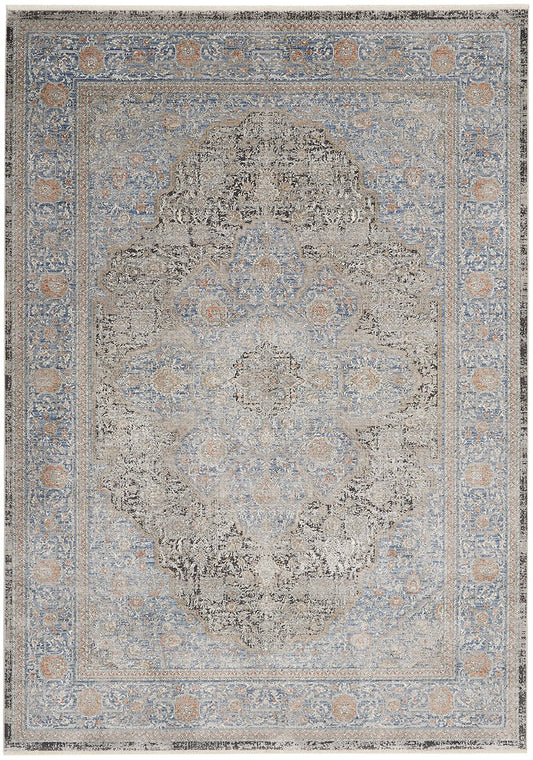 Nourison Starry Nights STN07 Blue Rug - Love-Rugs