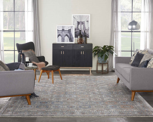 Nourison Starry Nights STN09 Grey Navy Rug - Love-Rugs alternate image