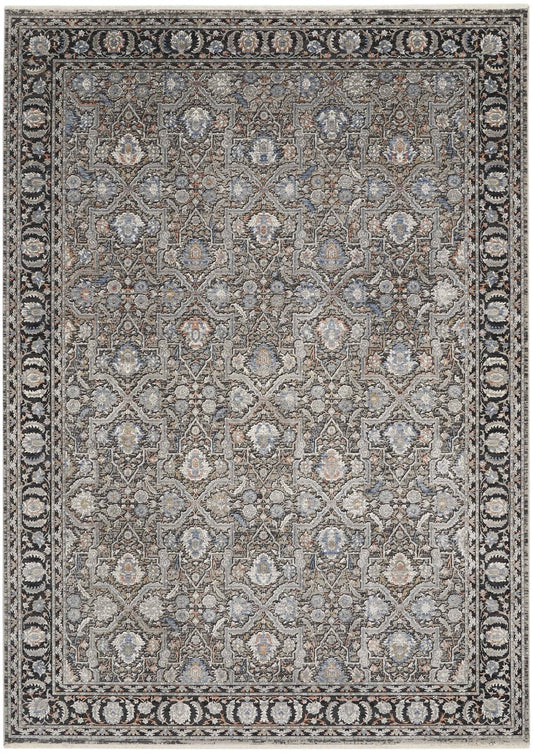 Nourison Starry Nights STN10 Grey Navy Rug - Love-Rugs