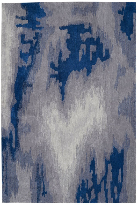 Nourison Symmetry SMM10 Grey Blue Rug - Love-Rugs alternate image