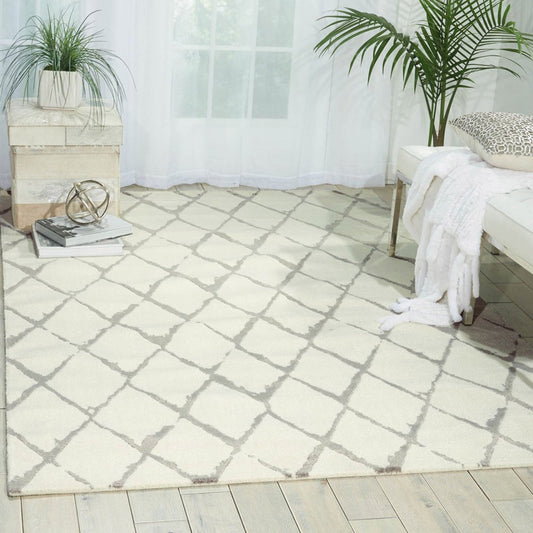 Nourison Twilight TMI15 Ivory Grey Rug - Love-Rugs