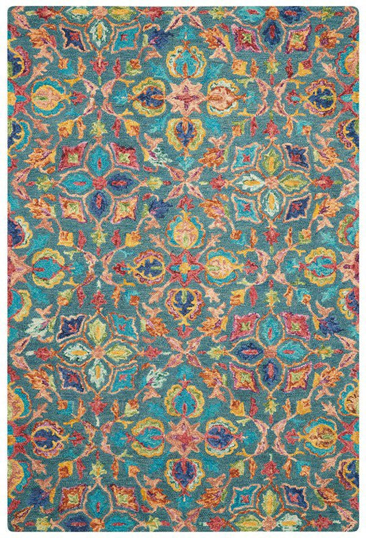 Nourison Vibrant VIB08 Teal Rug - Love-Rugs alternate image