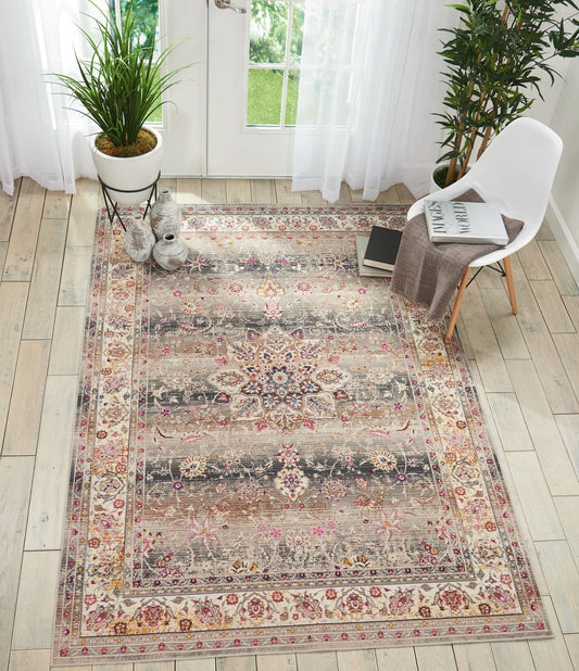Nourison Vintage Kashan VKA01 Grey Rug - Love-Rugs alternate image