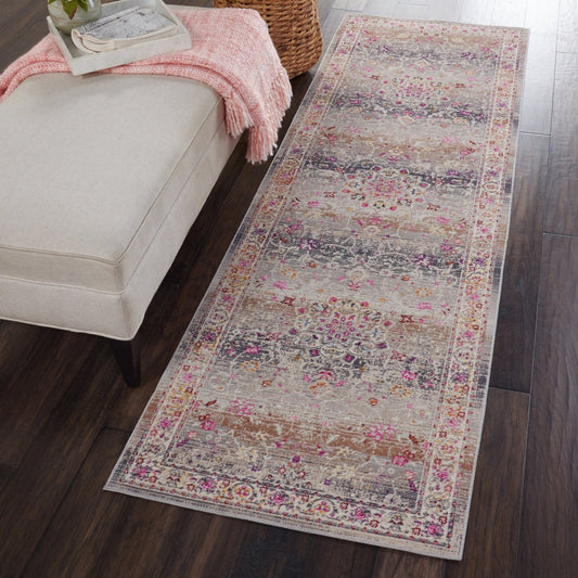Nourison Vintage Kashan VKA01 Grey Runner Rug - Love-Rugs alternate image