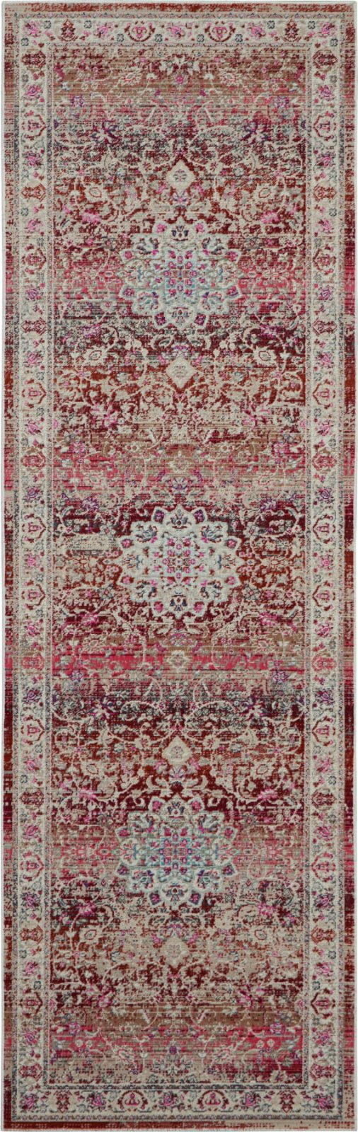Nourison Vintage Kashan VKA01 Red Runner Rug - Love-Rugs
