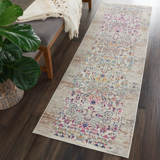 Nourison Vintage Kashan VKA02 Ivory Runner Rug - Love-Rugs alternate image