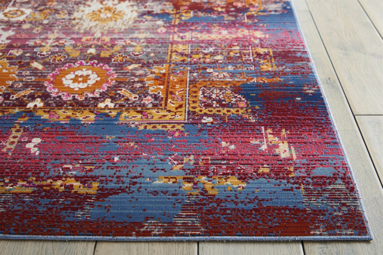 Red Multicolor Rug Nourison Vintage Kashan VKA03 Red Multi Runner Rug – Love-Rugs