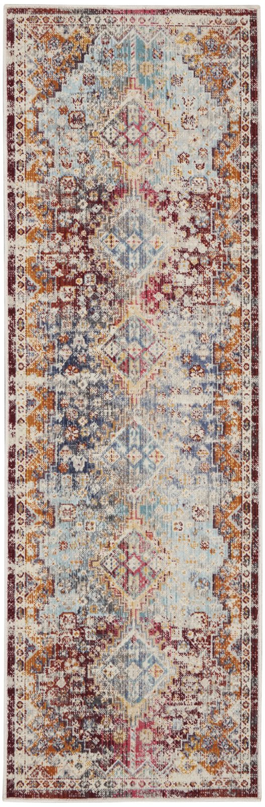 Nourison Vintage Kashan VKA09 Multi Runner Rug - Love-Rugs