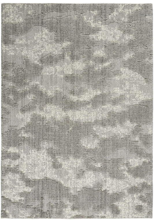Nourison Zermatt ZER01 Grey / Ivory Rug - Love-Rugs