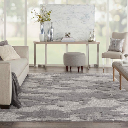 Nourison Zermatt ZER01 Grey / Ivory Rug - Love-Rugs alternate image