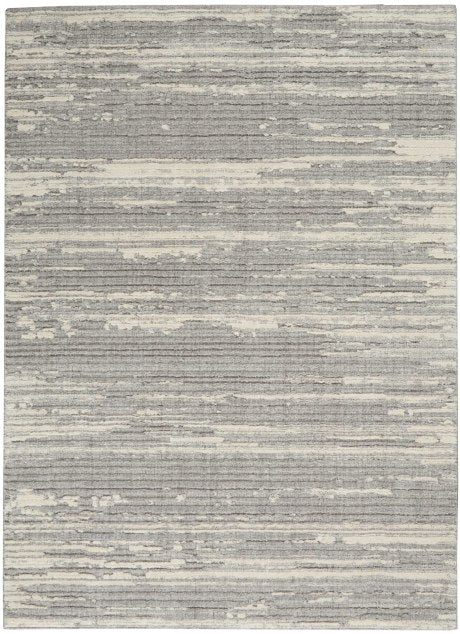 Nourison Zermatt ZER02 Grey / Ivory Rug - Love-Rugs