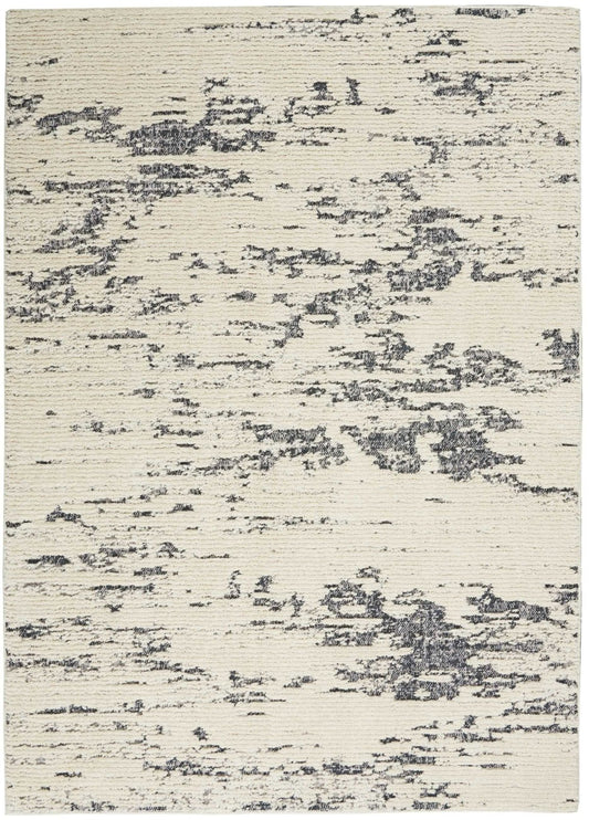 Nourison Zermatt ZER03 Ivory / Blue Rug - Love-Rugs