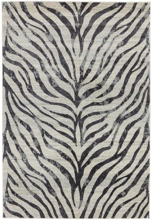 Nova NV27 Zebra Grey Rug - Love-Rugs