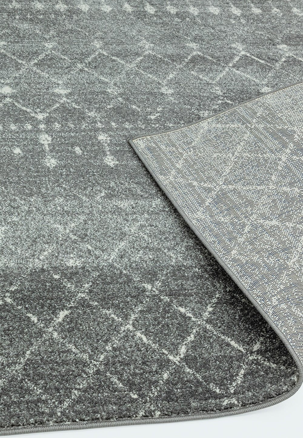 Nova NV34 Nomadic Dark Grey Rug - Love-Rugs