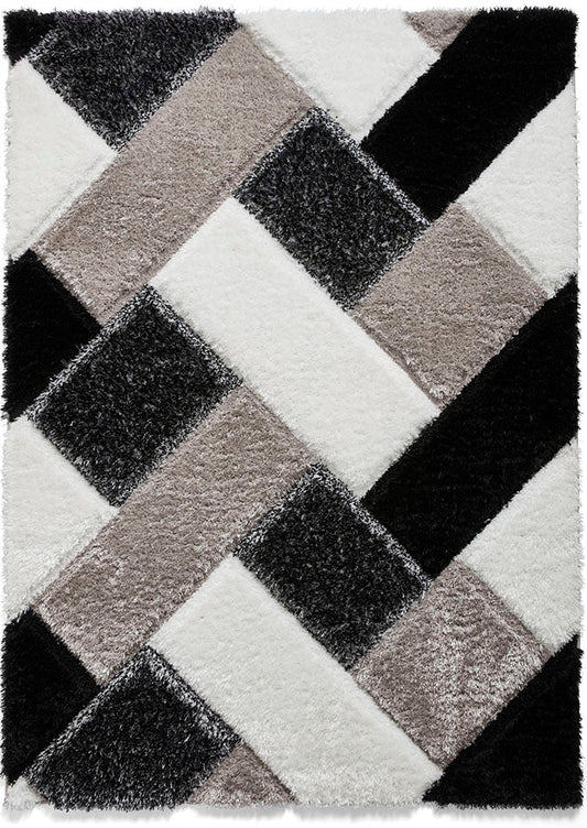 Olympia 2239 Black/White Rug - Love-Rugs