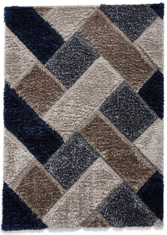 Olympia 2239 Grey/Navy Rug - Love-Rugs