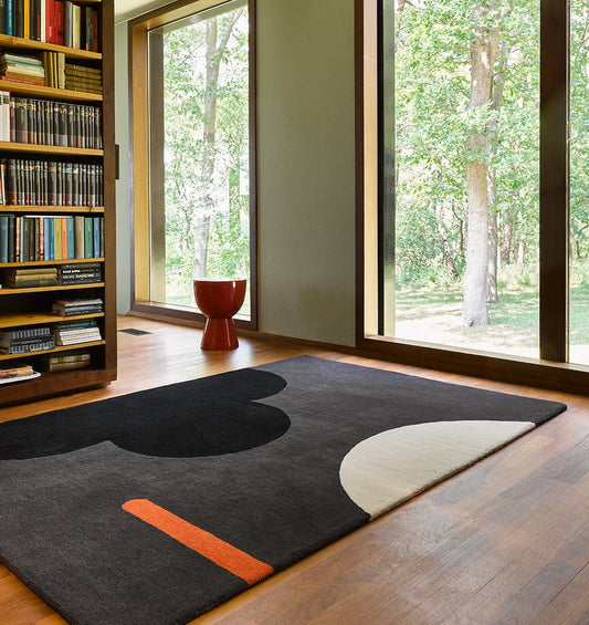 Orla Kiely Geo Flower Graphite 060605 Rug - Love-Rugs alternate image