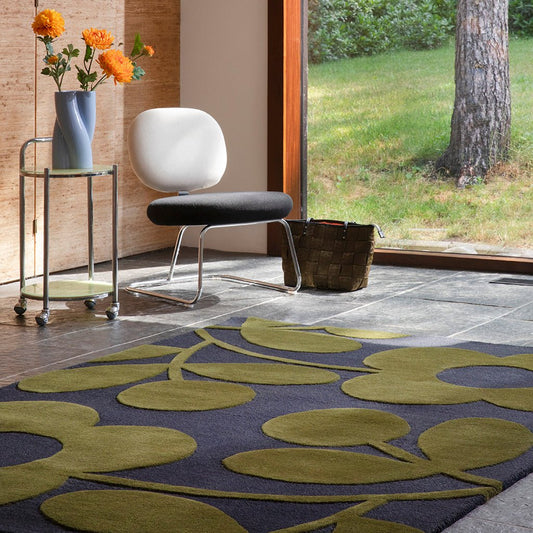 Orla Kiely Sprig Stem Marine 063908 Rug - Love-Rugs alternate image