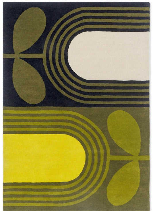 Orla Kiely Striped Tulip Seagrass 160307 Rug - Love-Rugs