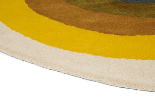 Orla Kiely Sunflower Yellow 060006 Round Rug - Love-Rugs alternate image
