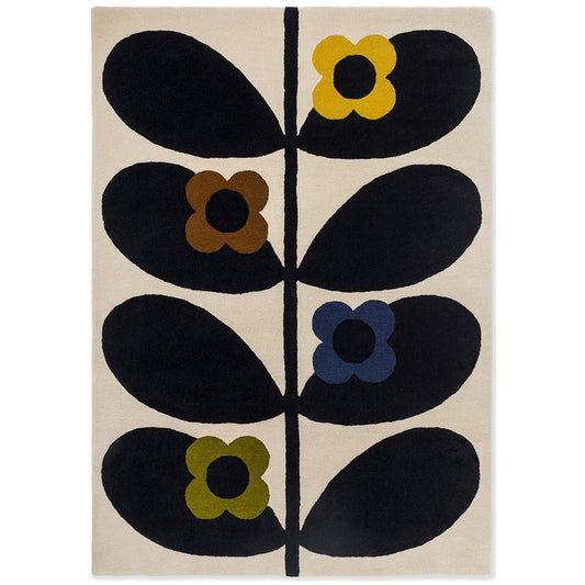 Orla Kiely Wild Rose Fawn 159605 Rug - Love-Rugs