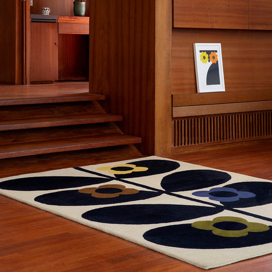 Orla Kiely Wild Rose Fawn 159605 Rug - Love-Rugs alternate image