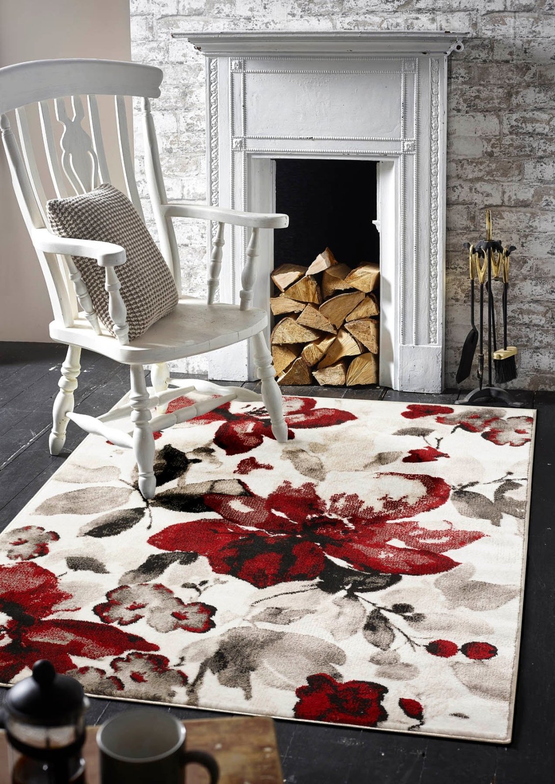 Plantation Range Floral Red Rug – Love-Rugs