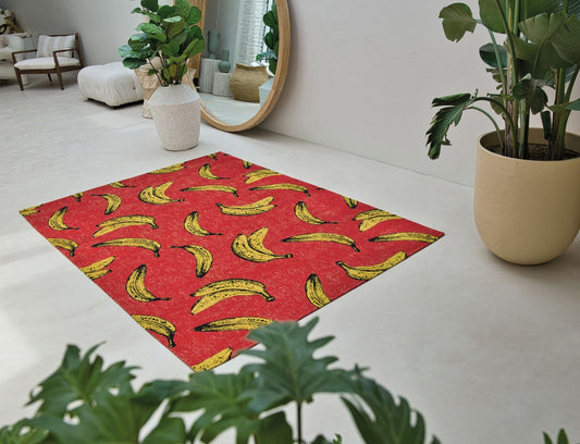 Pop Banana Miami Red 9392 Rug - Love-Rugs
