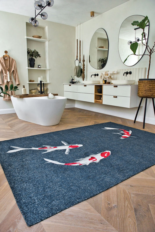 Pop Koi Japanese Pond 9390 Rug - Love-Rugs alternate image
