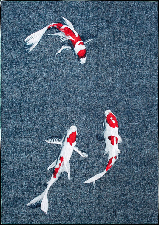 Pop Koi Japanese Pond 9390 Rug - Love-Rugs