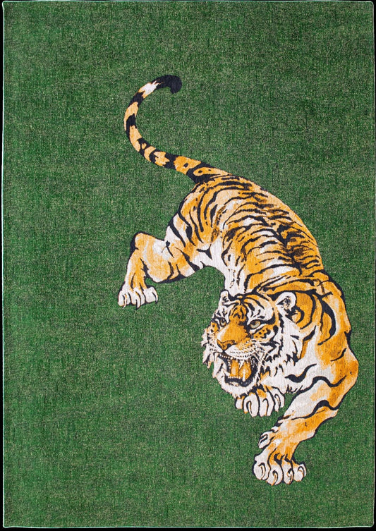Pop Tiger Green 9388 Rug - Love-Rugs