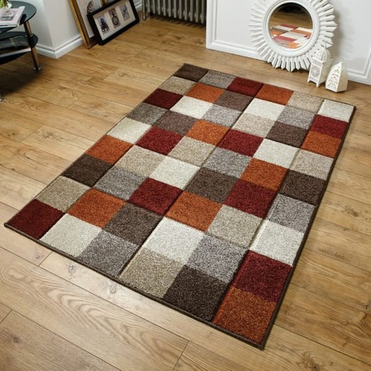 Portland 1923X Red Rug - Love-Rugs