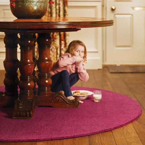 Reef Raspberry Round Rug - Love-Rugs alternate image