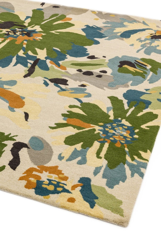 Reef RF11 Floral Green Multi Rug - Love-Rugs alternate image