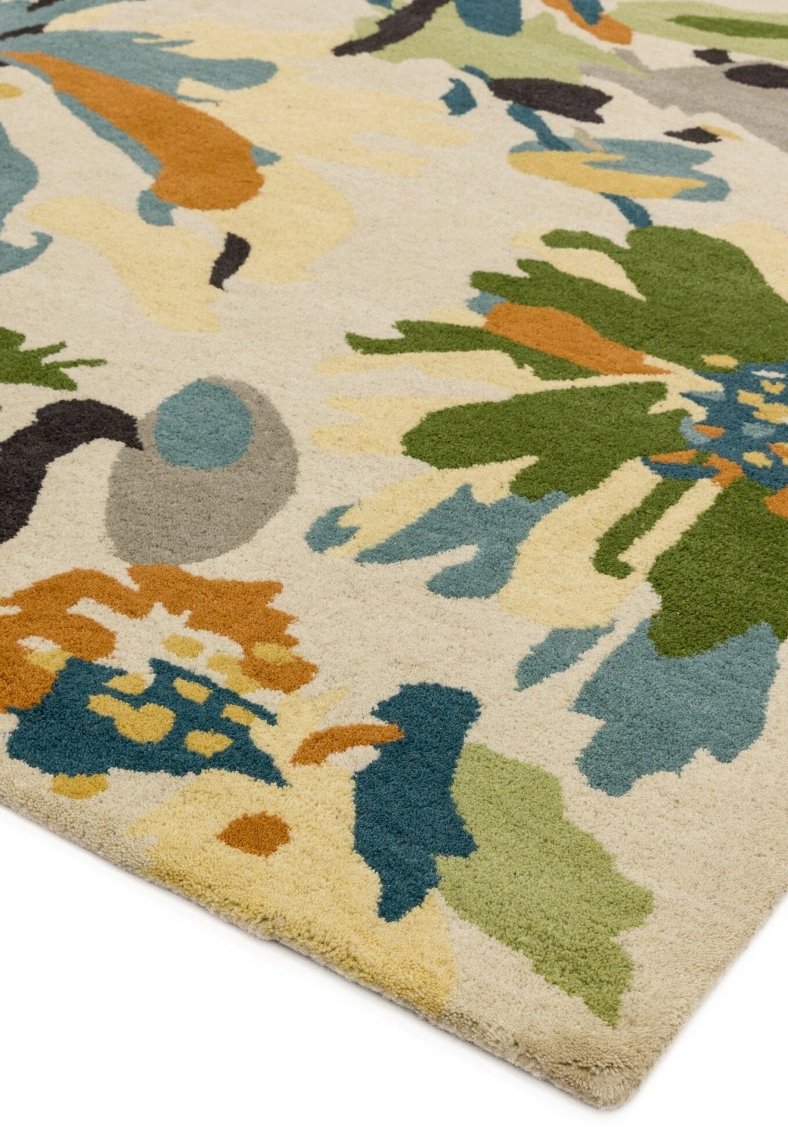 Green Multi Rug Reef RF11 Floral Green Multi Rug – Love-Rugs