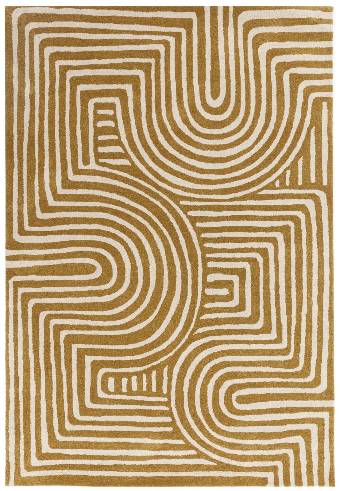 Reef RF28 Curve Ochre Rug – Love-Rugs