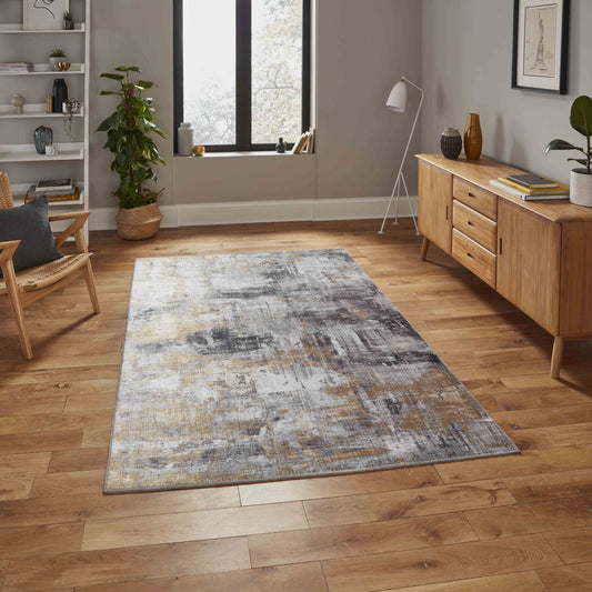 Rio G4719 Grey Yellow Rug - Love-Rugs alternate image