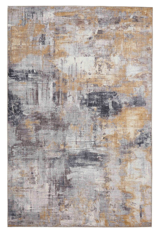 Rio G4719 Grey Yellow Rug - Love-Rugs