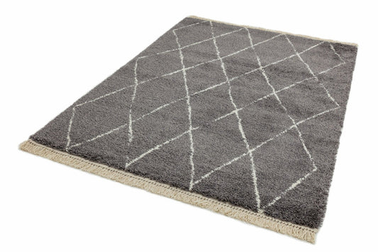 Rocco RC07 Grey Diamond Rug - Love-Rugs alternate image