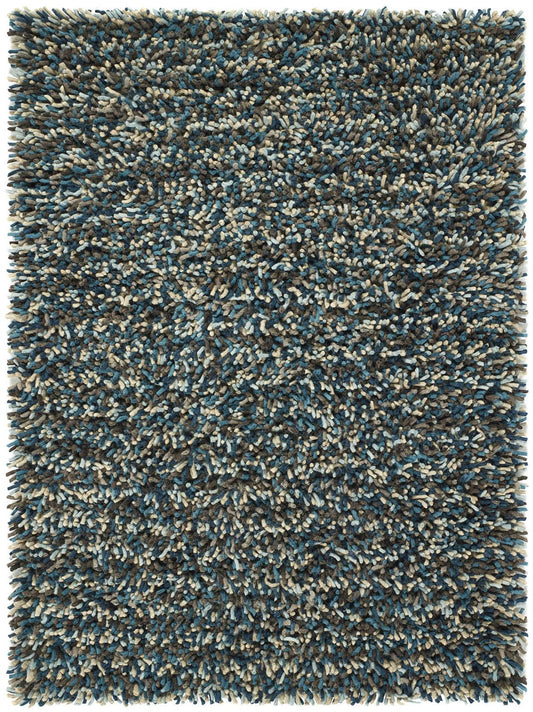 Rocks Shaggy Blue Rug - Love-Rugs