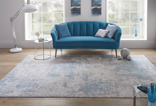Rossa ROS03 Teal Rug - Love-Rugs alternate image