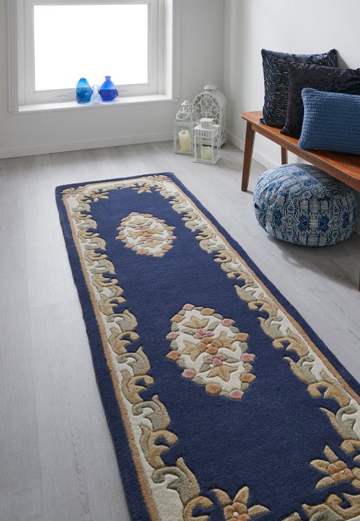 Royal Blue Runner Rug - Love-Rugs